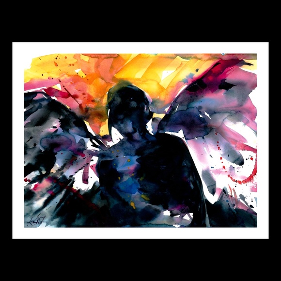 Giclée Print - From an Original painting by Kathy Morton Stanion - Angel - Picture 2 of 4